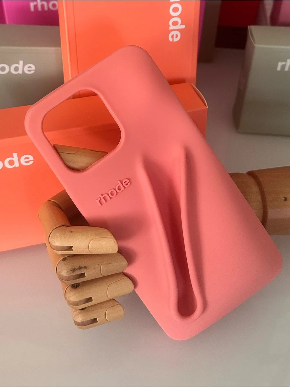 NEW Rhode Orange Silicone Phone Case | Peach Pit NIB iPhone 14/15/16